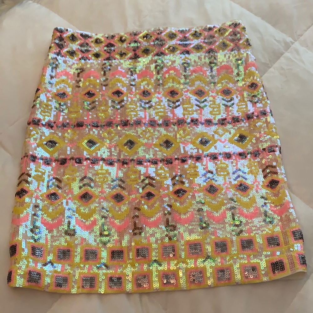 Sequin High Waisted Skirt